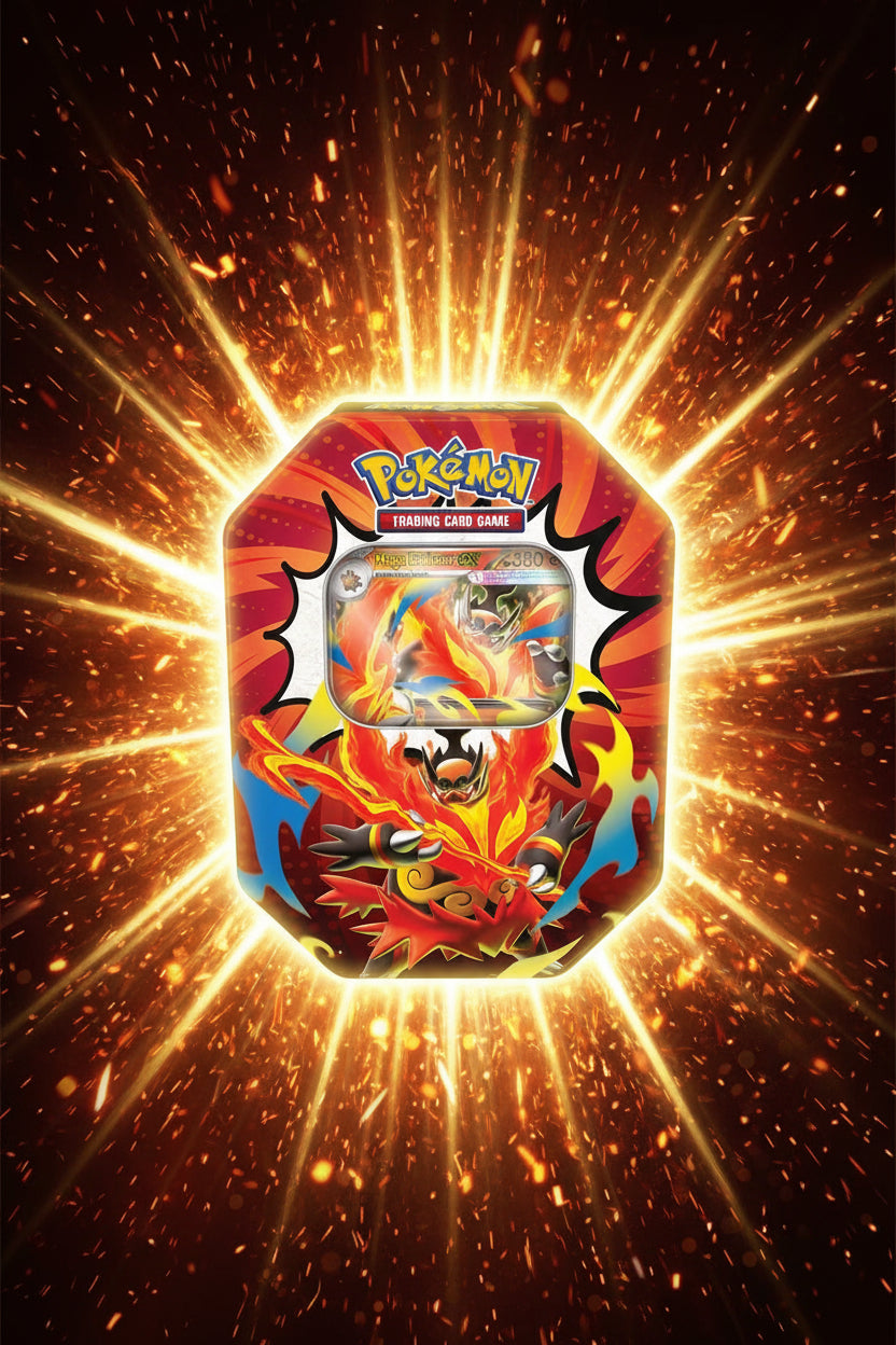Pokémon TCG Mega Evolution Mega Emboar ex Tin